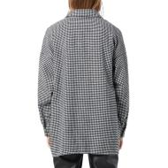 Surchemise Noir/Blanc pied de poule Femme Noisy May Flanny vue 2