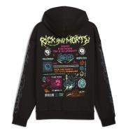 Sudadera negra para hombre Puma Hoops X Rick y Morty ver 2