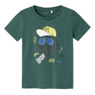 T-shirt Vert Foncé Garçon Name it Berte 13226080-MG°