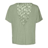 T-shirt Vert Dentelle Femme Vero Moda Marijune vue 2