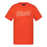 T-Shirt Orange Garçon Schott VINTAGE