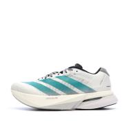 Baskets Blanches/Turquoises Adidas Adizero Boston 13 pas cher