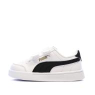 Zapatillas blancas/negras para niño Puma Shuffle barato