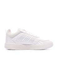 Baskets Blanc/Rose Enfant Adidas Tensaur vue 2