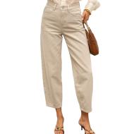 Jean Barrel Beige Femme Oraije Bony pas cher
