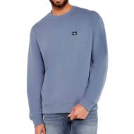 Sweat Bleu Homme Calvin Klein Jeans Badge Terry