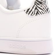 Baskets Blanches/Zèbre Fille Adidas Advantage K vue 7