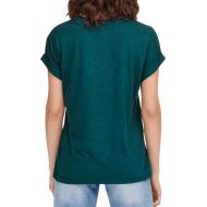 T-shirt Vert Foncé Femme Only Moster vue 2
