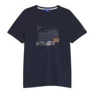 T-shirt Marine Homme TBS CASEYTE