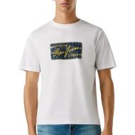 Camiseta Blanco/Amarillo Hombre Pepe jeans Original
