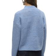 Pull Bleu Femme Vero Moda Moon vue 2