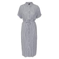 Robe à Marine/Blanc Femme Vero Moda Bumpy vue 3