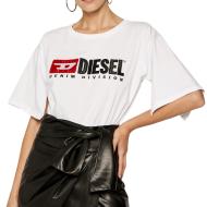 T-shirt Blanc Femme DieselJacky pas cher