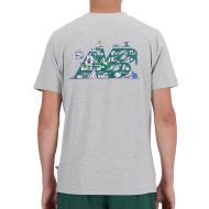 T-shirt Gris Homme New Balance Booksh vue 2