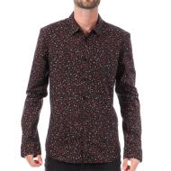 Chemise Noir/Rouge Fleuris Homme Teddy Smith Carton Strectch
