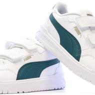 Zapatillas blancas/verdes para niño de Puma 403740 ver 7