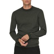Pull Kaki Homme Only & Sons Tapa Reg 12