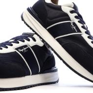Zapatillas Hombre Blanco/Azul Marino Pepe jeans Buster ver 7