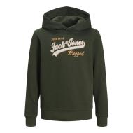 Sweat à Capuche Kaki Garçon Jack & Jones Hood 2 pas cher