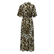 Robe Imprimé Léopard Marron/Écru Femme Starsezen Life 2/4 vue 2