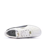 Baskets Blanc/Noir Femme Puma Carina 3.0 Luxe vue 4