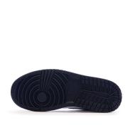 Air Jordan 1 Mid Blanche/Marine Homme Nike vue 5