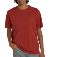 T-Shirt Rouge Homme Pepe jeans Contrast Connor