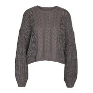 Pull en Maille Gris Femme Noisy May Cable pas cher