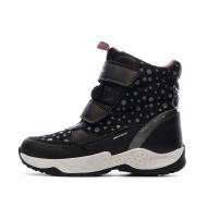 Après Ski Noir/Mauve Fille Geox Sentiero pas cher