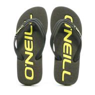 Tongs Noir/Jaune Garçon O'Neill Profile Logo vue 3