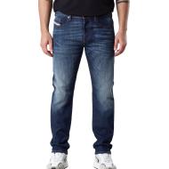 Jean Bleu Foncé Délavé Homme Diesel Buster A00893 pas cher