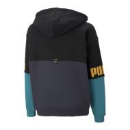 Sweat à capuche Noir/Gris/Bleu Garçon Puma Power Colorblock vue 2