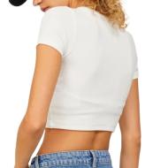 T-Shirt Blanc Femme JJXX Florie vue 2