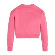 Sweat Rose fuchsia Fille Guess Logo icon vue 2