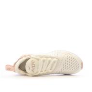 Baskets Blanches/Rose Femme Nike Air Max 270 vue 4