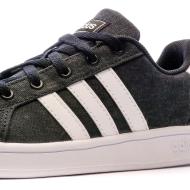 Baskets Noir Garçon Adidas Grand Court K vue 7