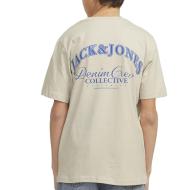 T-Shirt Écru Garçon Jack & Jones Brandes vue 2