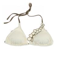 Haut de Bikini Triangle Écru/Marron Femme Nana Cara Julia