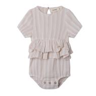 White/Pink Girls’ Romper by Lil’ Atelier Nbffemke affordable
