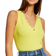 Débardeur Jaune Femme Morgan Daven