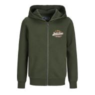 Sweat Zippe Vert Garçon Jack & Jones Jjelogo