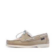 Zapatos náuticos beige para mujer TBS Bateau Cow Nubuck London