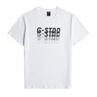 T-Shirt Blanc Homme G-Star RAW Faded vue 2