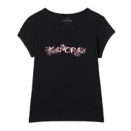 T-shirt Noir Fille Kaporal Foyce