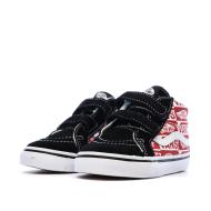 Baskets Rouge/Noir Enfant Vans Td Sk8-mid Reissue V Logo vue 6