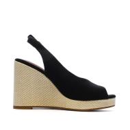 Sandales Noires Femme Tommy Hilfiger Wedge vue 2