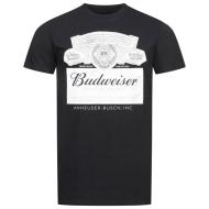 T-Shirt Noir Homme Budweiser Label pas cher
