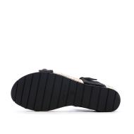 Sandales Noires Femme Chattawak Laspinas vue 5