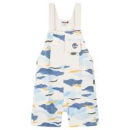 Salopette Blanc/Bleu Garçon bébé Timberland T60181 pas cher