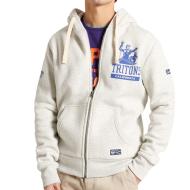 Sweat Zippé Blanc Homme Superdry Collegiate State pas cher